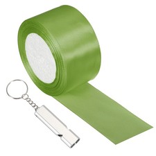 Finish Line Satin Ribbon with Whistle, 2"x24Yd  Grass Green