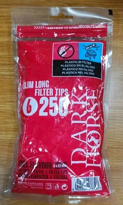 dark horse slim long filter tips 6 mm  cigarette filter , full flavour smoking