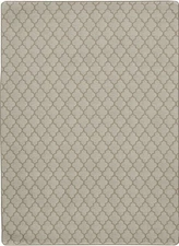 10x13 Milliken Ivory Geometric Damask Area Rug Essex II KHAKI - Aprx 10 9 x 13 2