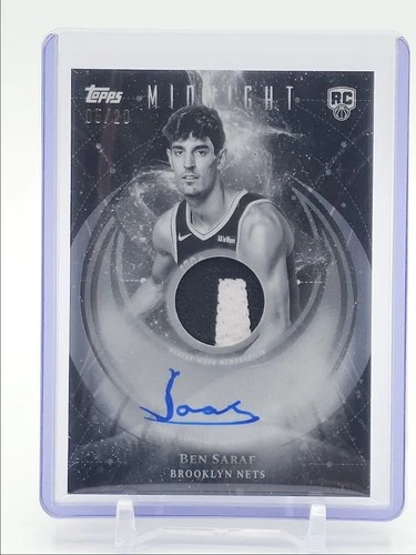 BEN SARAF 2025-26 TOPPS MIDNIGHT RPA ROOKIE PATCH EQUINOX RC AUTO /20 Q3668