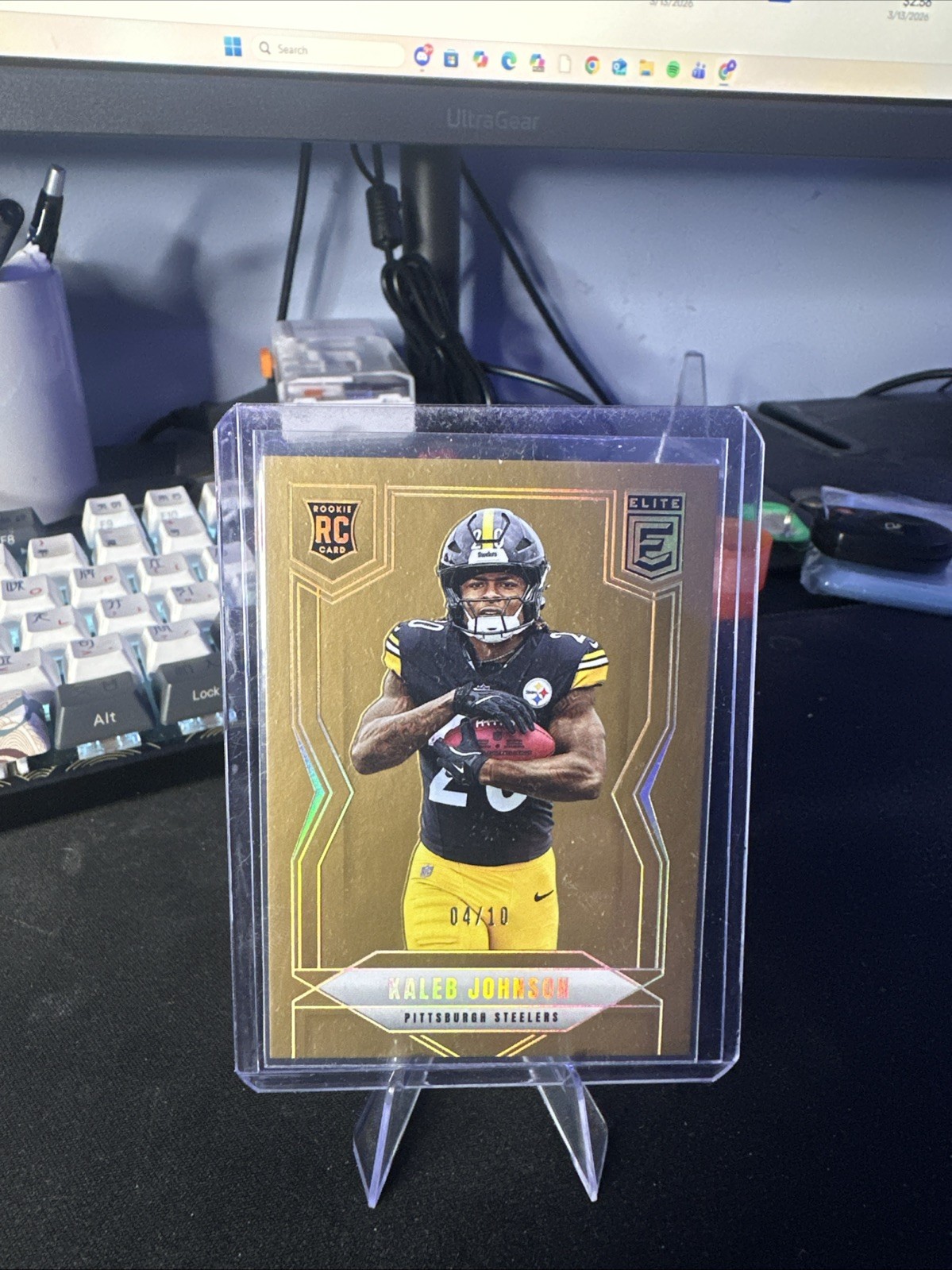 2025 Panini Donruss Elite Rookies Kaleb Johnson #127 Gold /10 (RC)