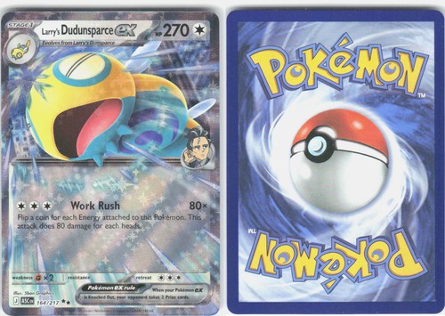 Larry's Dudunsparce ex 164/217 Double Rare ME: Ascended Heroes Pokemon Holo
