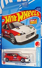 Hot Wheels New For 2022 HW J-Imports #204 Honda Civic Custom Red & White ASADA