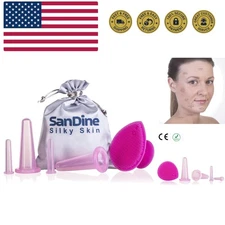 Cupping Therapy Sets - Face Cupping Set - Double Chin Reducer - Facial Cuppin...