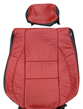 Black Cardinal Red Mopar Leather Seat Covers For 2011-26 Dodge Durango 3 Row