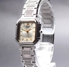 [N MINT] Vintage Seiko Credor 4J81-5010 21mm Silver Dial Tank Qz Women's Watch