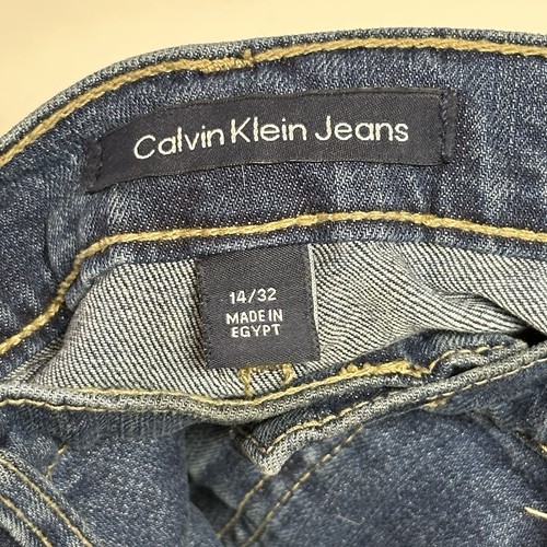 Calvin Klein Jeans Damen Größe 14/32 Medium Wash Raw Hem High Rise - Bild 10 von 13