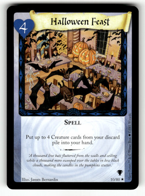 Harry Potter Halloween Feast 2001 Trading Card Game Wizards 10/80