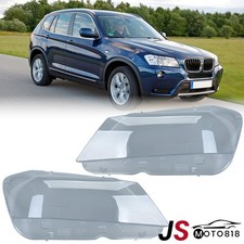 Scheinwerferglas Set f�r BMW X3 F25 2011-2014 links rechts Glas Streuscheibe
