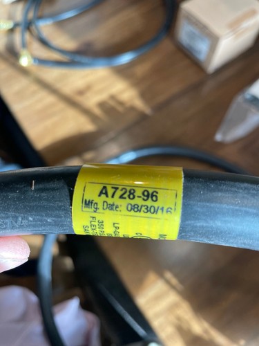 Rv Camper Trailer Flex Tech Propane/Natural Gas Hose, 96" Long, New, #5 - Picture 2 of 4