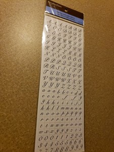 recollections numbers alphabet stickers