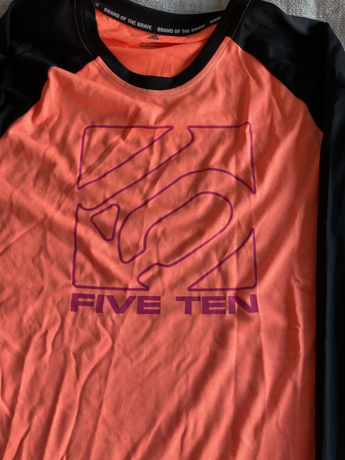 ADIDAS FIVE TEN LONG SLEEVE JERSE XS Beam orange RRP £55 EN54 image 6