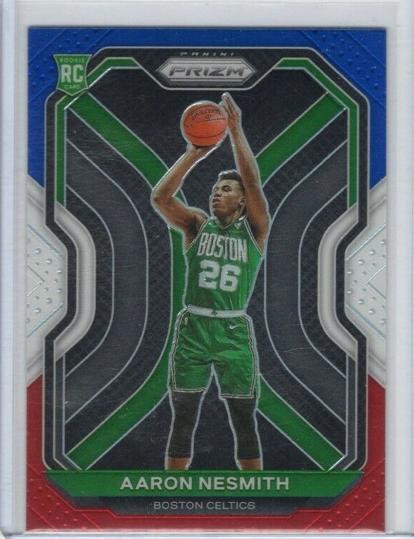 Aaron Nesmith 2020-21 Panini Prizm Red White Blue Rookie RC #282 Boston Celtics