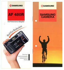 Brochure Samsung AF 480R / AF ZOOM / AF SLIM camera brochure advertising (Y1119