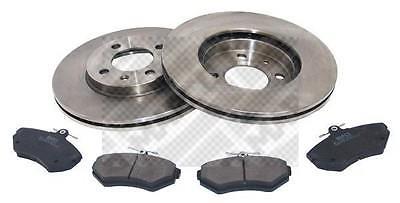 Kit De Freins à Disques MAPCO 47852 - Pour Volkswagen Golf III, Polo, Etc. - Diamètre 256 Mm, épaisseur 20 Mm, 4 Trous, Système LUCAS
