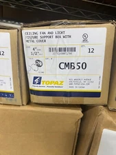Topaz ceiling fan and light fixture support box, 12 per container.
