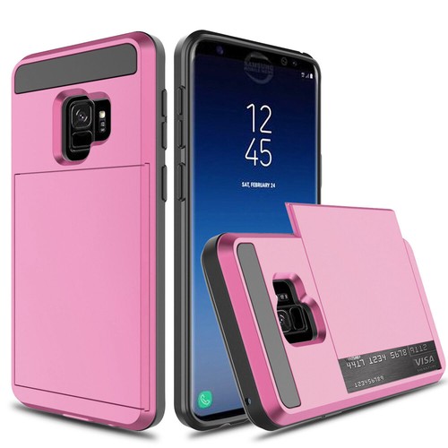 For Samsung Phone Case Slide Card Slot Wallet Heavy Duty Shockproof Armor Cover - Picture 18 of 22