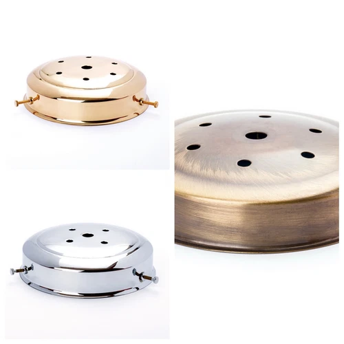 Glashalter Vintage viele Größen Griffrand Kragenrand Messing Chrom Antik Retro