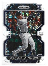 2022 Panini Prizm #43 Spencer Torkelson RC /5 White Donut Circles Tigers Rookie
