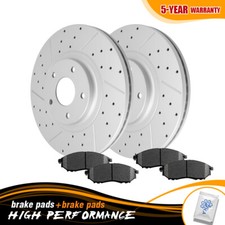 Front Brake Rotors + Ceramic Pad For INFINITI G35 M35 EX35 QX50 Nissan 350Z 370Z