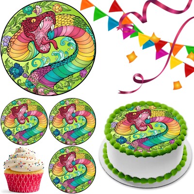 Schlange Tier Topper Party Deko essbar Geburtstag Feier Geschenk Cupcake