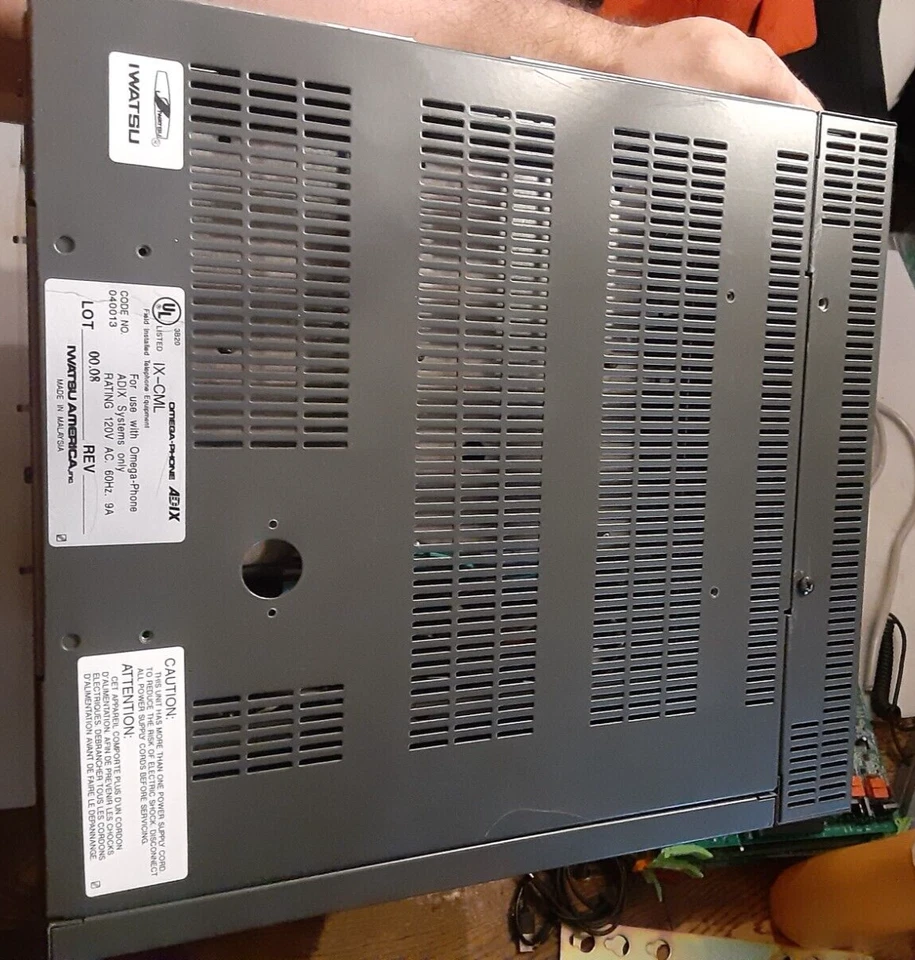 Iwatsu Omega-Phone Adix Phone System IX-CML Chassis, w/boards and more, *AS IS - Image 3 of 4
