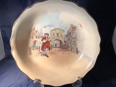 ROYAL DOULTON DR JOHNSON SERIE GESCHIRR HISTORISCH ENGLAND DER TEMPEL BAR GROSSE SCHALE