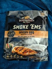 SAVORY BBQ Smoke 'Ems Real Wood Smoke On Any Grill 12 Oz New 2-Packs