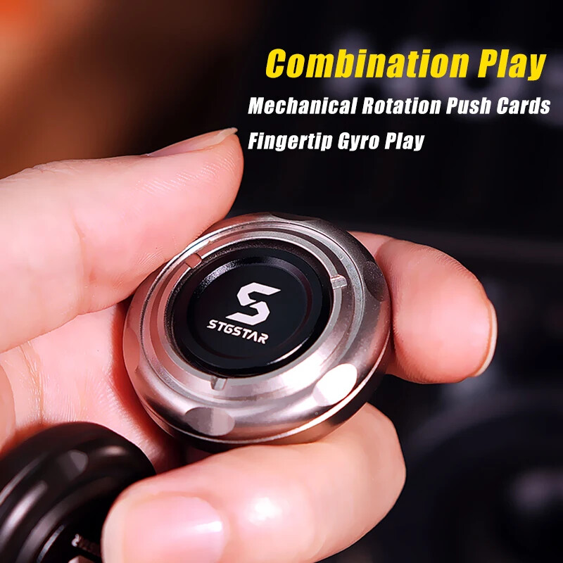 Magnetic Push Slider EDC Adult Fidget Toys Metal Spinner Ratchet Haptic Toys