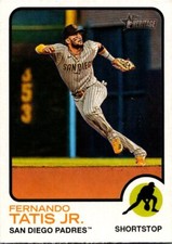 2022 Topps Heritage #88f Fernando Tatis Jr. Team Name Color Swap Variation