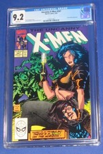1990 Uncanny X-Men #267 Comic Book CGC 9.2 Early Gambit Appearance Jim Lee Art