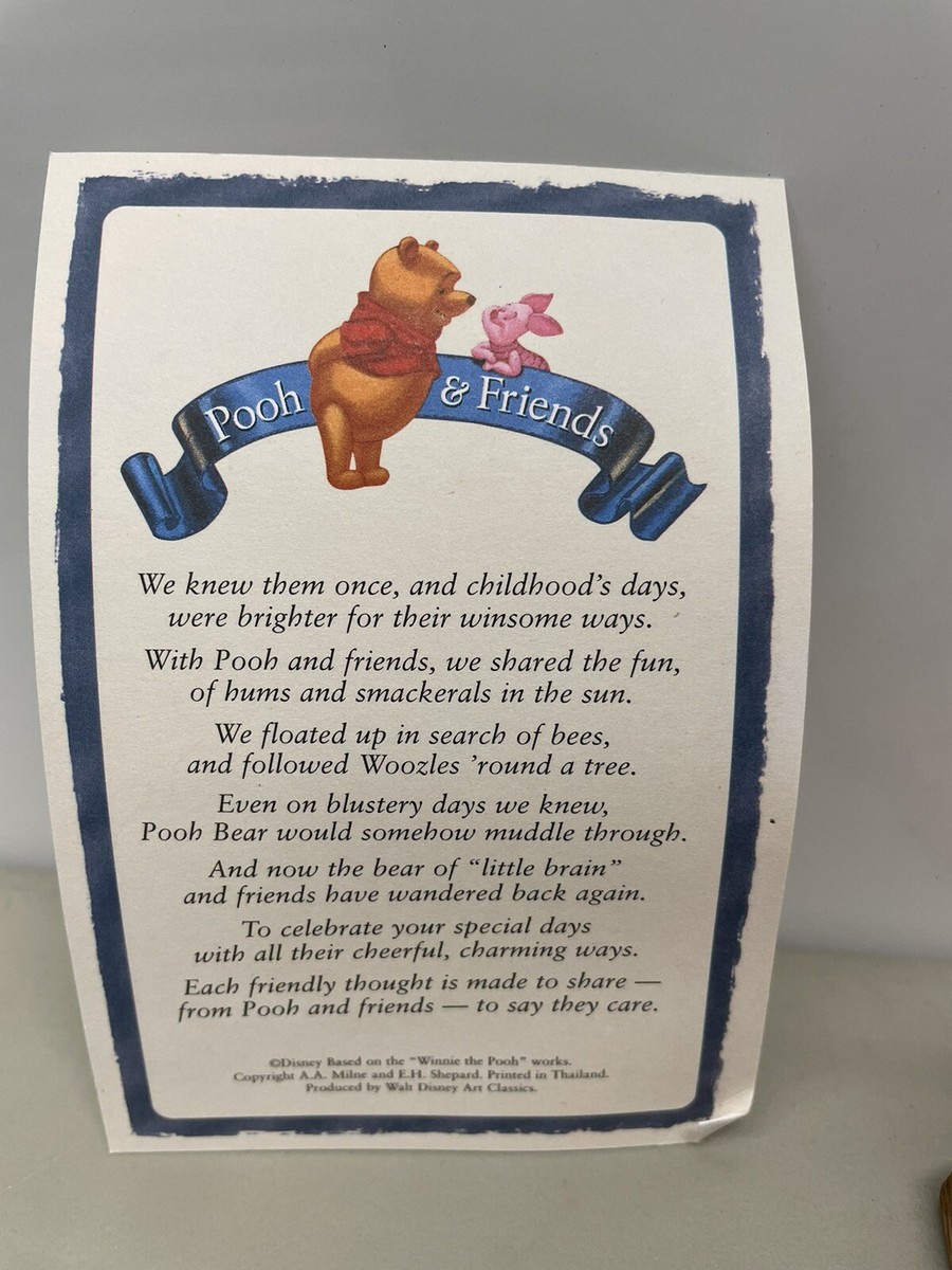 Winnie the Pooh Hip Hip POOHRAY for Birthdays Disney Figurine NIB
