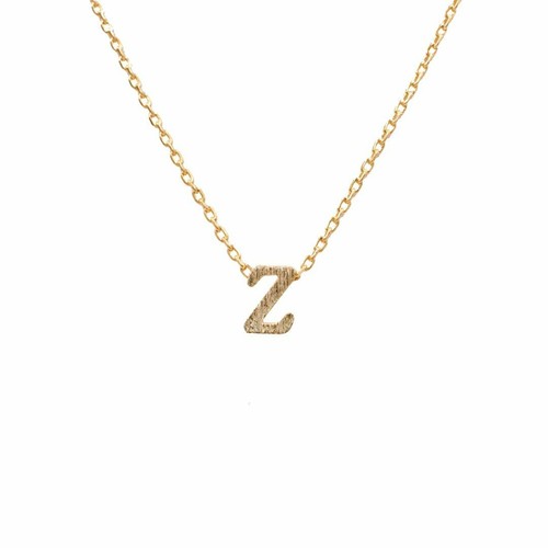 Initial Z Gold Necklace | eBay