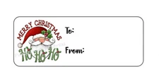 TO FROM GIFT TAGS CHRISTMAS SANTA ENVELOPE SEALS LABELS STICKERS PARTY FAVORS