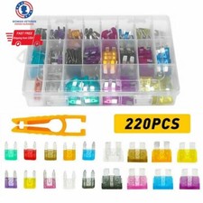 220pc Blade Fuse Assortment Auto Car Truck Motorcycle FUSES Kit ATC ATO ATM