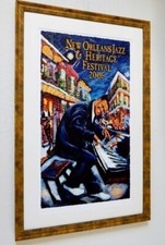 New Orleans Jazz & Heritage Festival 2006 Official Silkscreen Poster Fats Domino