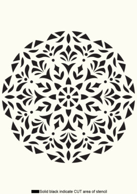 Mandala Schablone Deckchen Spitze Farbe Wand Möbel Kartenherstellung Handwerk wiederverwendbar DL39