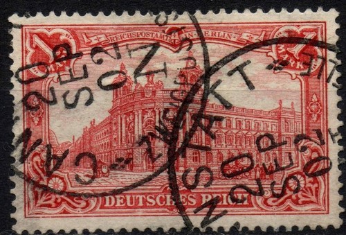 GERMANY 1902 - Used 1 Mk DEUTSCHES REICH without watermark #DR2