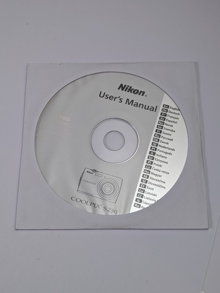 Genuine OEM User's Manual CD for Nikon Coolpix S230 Digital Camera