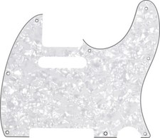 Genuine Fender Standard Tele/Telecaster 8-Hole Guitar Pickguard - WHITE PEARL