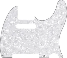 Genuine Fender Standard Tele/Telecaster 8-Hole Guitar Pickguard - WHITE PEARL