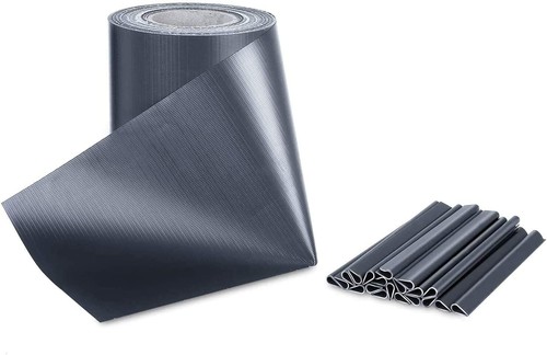 Tiras de protección visual de 50 M lámina de revestimiento de valla esteras de doble barra rollo de valla lámina de valla - Imagen 3 de 6
