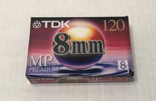 TDK P6-120MP 8MM 120 MINUTE MP PREMIUM CAMCORDER VIDEO CASSETTE TAPE NEW SEALED