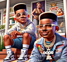 Kid N Play  Christopher Reed Christopher Martin 4 Inch Vinyl Sticker Decal