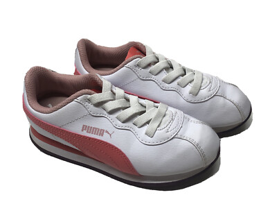 Puma Turin II AC Toddler Girls Size 1C Sneakers Shoes White Pink