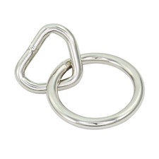 Large 50mm Silver Bondage Rings - Bag of 10 - StudsAndSpikes