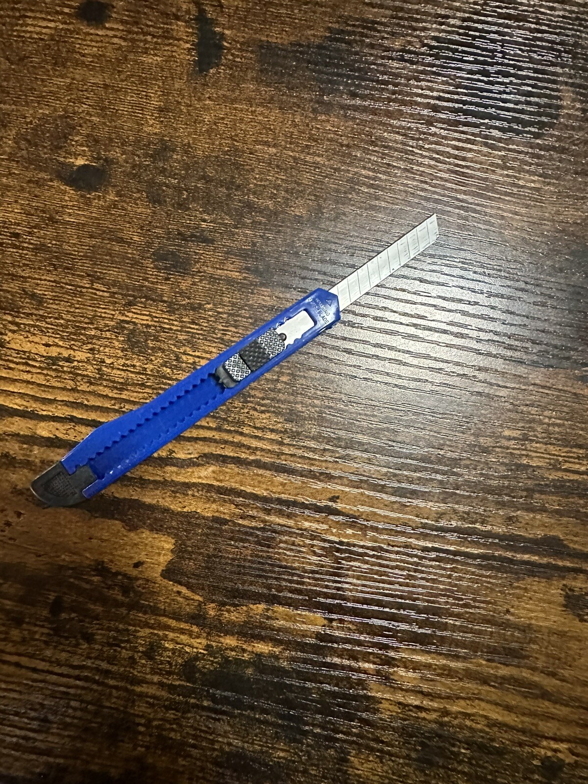 Cuchillo utilitario/cortador de caja - azul