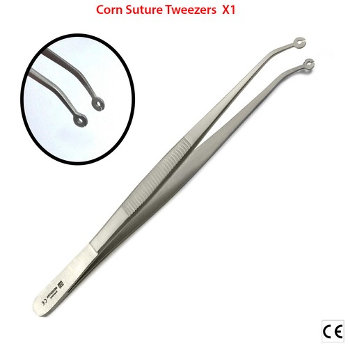 Dental Surgical Tools Corn Suture Pliers Sutures Tweezers with Eyelets