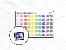 2470 Postponed Planner Stickers