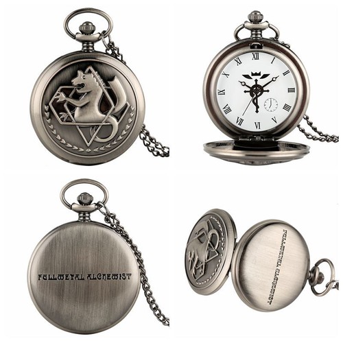 Steampunk Quartz Analog Pocket Watch with Necklace Pendant Chain Unisex Gifts - Picture 20 of 82